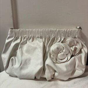 Aldo White Crossbody Bag with Floral Detail